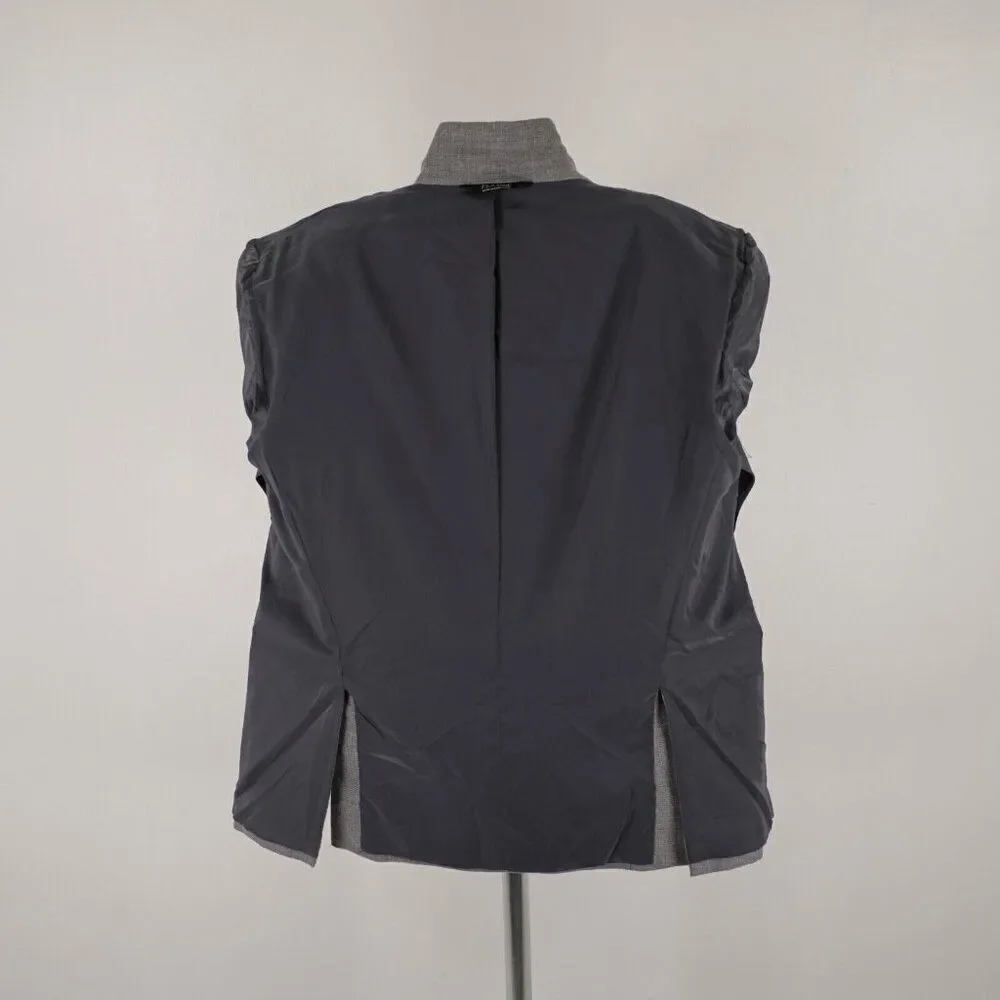 Jos A Bank Traveler's Textured Wool Gray Basketweave 2 Button Sport Coat‎ 42R